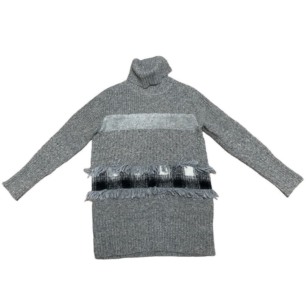 Banana Republic, Women’s Texture Gray & Black Turtleneck Sweater, Medium, Used